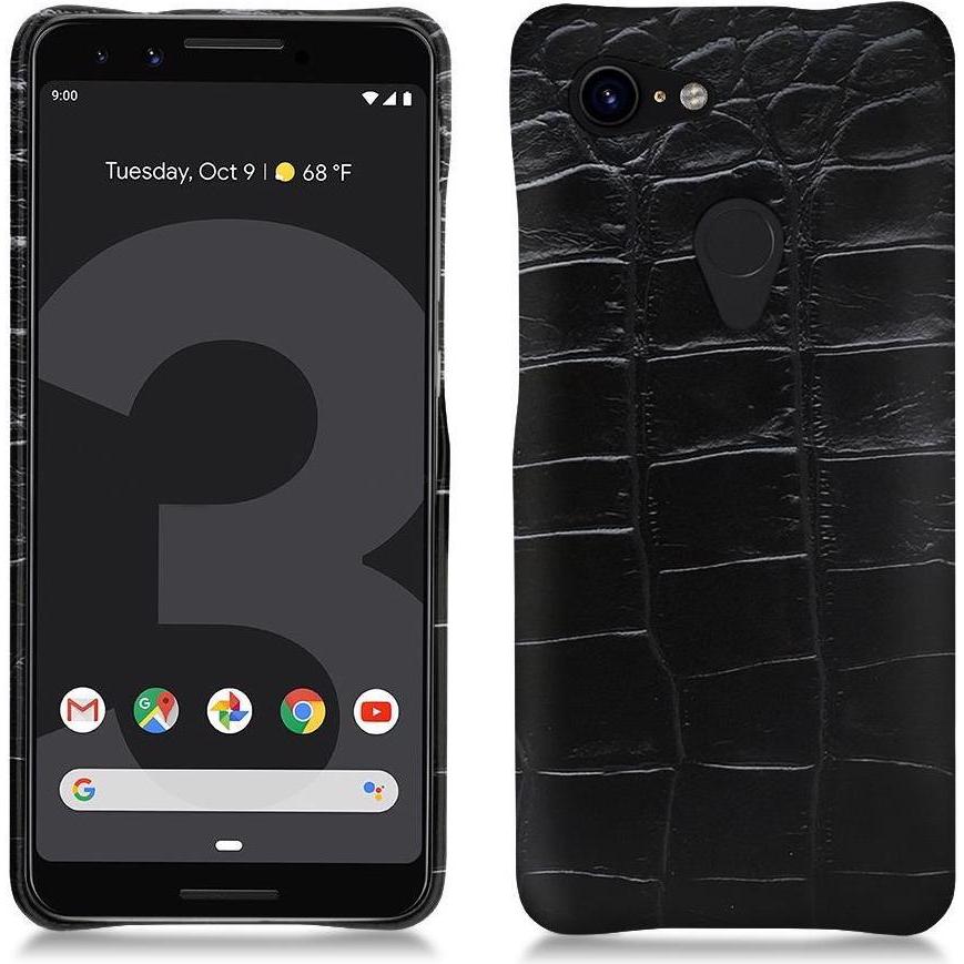 Noreve Lederschutzhülle (Google Pixel 3 XL), Smartphone Hülle, Schwarz