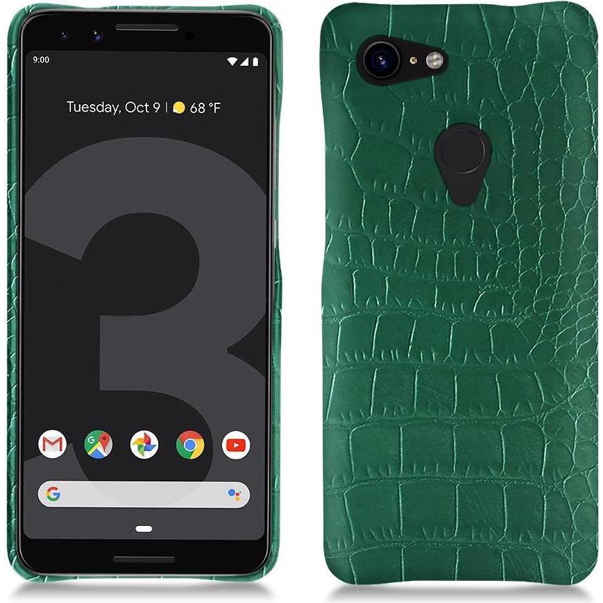 Noreve Lederschutzhülle (Google Pixel 3 XL), Smartphone Hülle, Grün