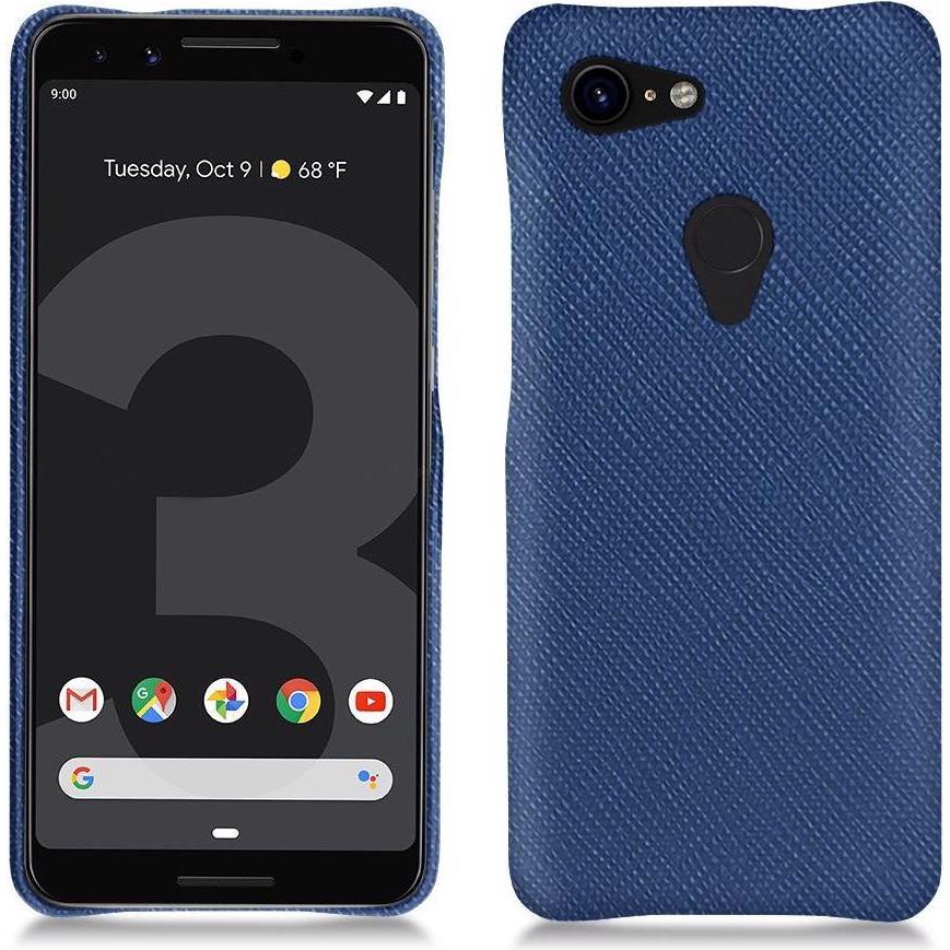 Noreve Lederschutzhülle (Google Pixel 3 XL), Smartphone Hülle, Blau