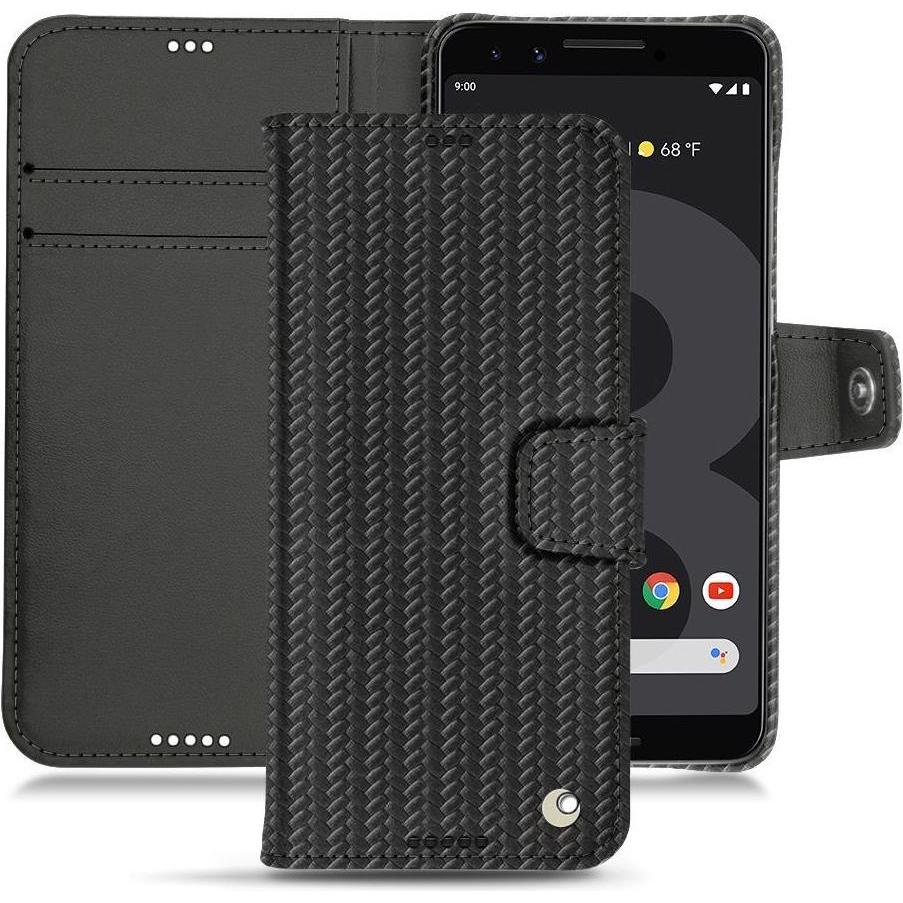 Thumbnail - Noreve Lederschutzhülle Wallet (Google Pixel 3 XL), Smartphone Hülle, Schwarz