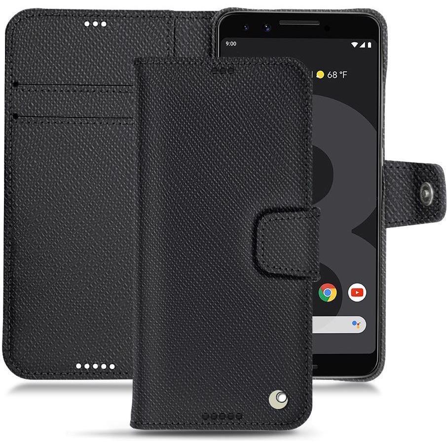 Noreve Lederschutzhülle Wallet (Google Pixel 3 XL), Smartphone Hülle, Schwarz