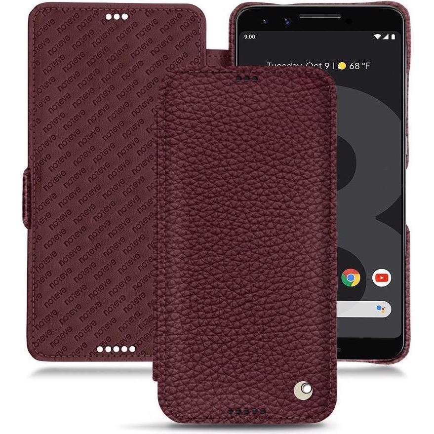 Noreve Lederschutzhülle horizontal (Google Pixel 3 XL), Smartphone Hülle, Violett