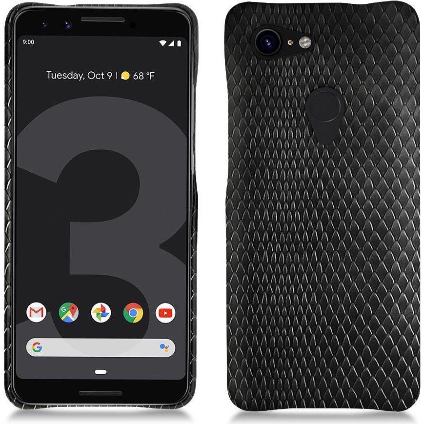 Noreve Lederschutzhülle (Google Pixel 3), Smartphone Hülle, Schwarz