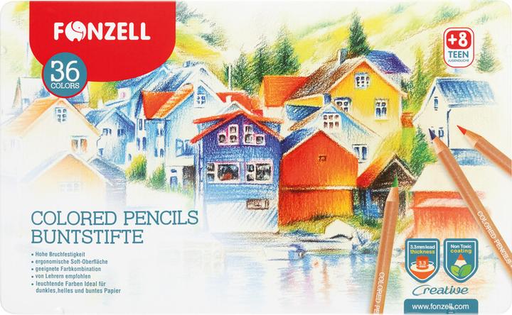 Produktbild Fonzell Farbstifte Creative in Metallschachtel (36x)