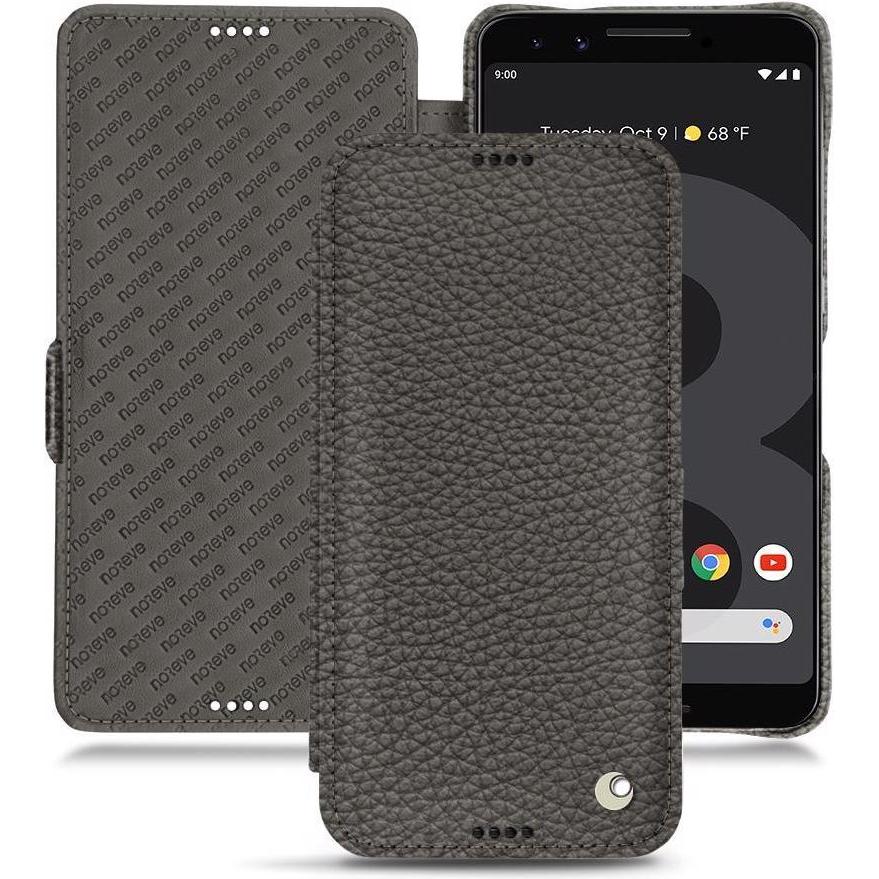 Noreve Lederschutzhülle horizontal (Google Pixel 3), Smartphone Hülle, Grau
