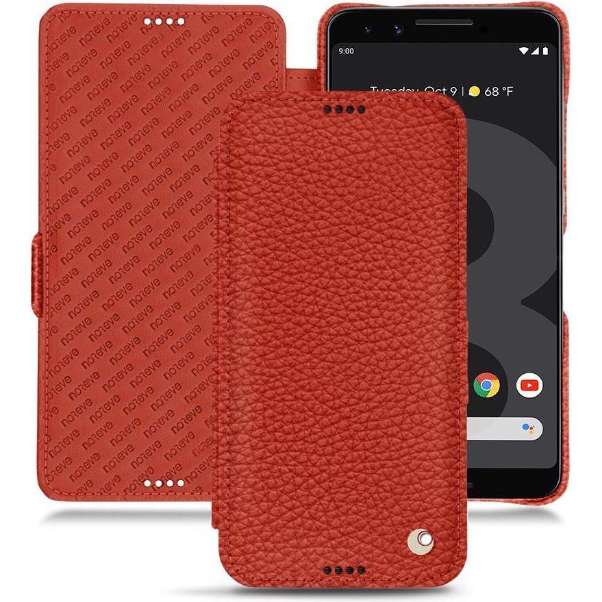 Noreve Lederschutzhülle horizontal (Google Pixel 3), Smartphone Hülle, Orange