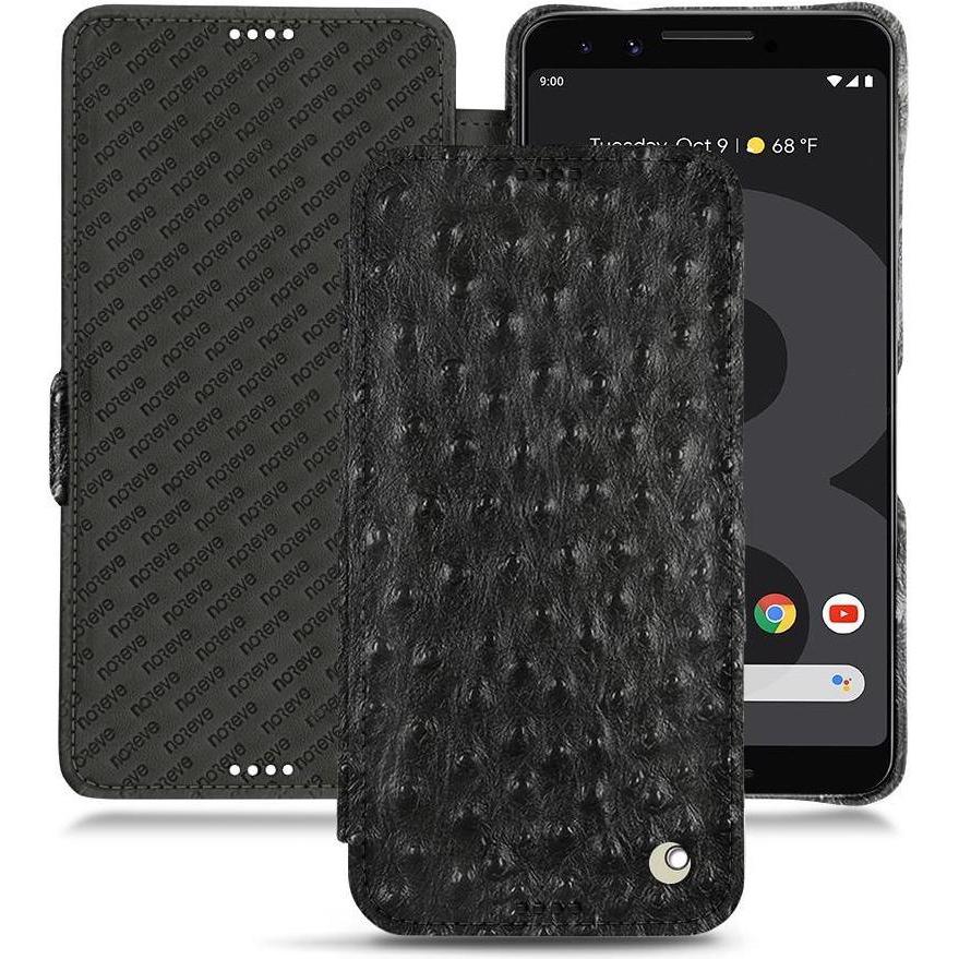 Thumbnail - Noreve Lederschutzhülle horizontal (Google Pixel 3), Smartphone Hülle, Schwarz