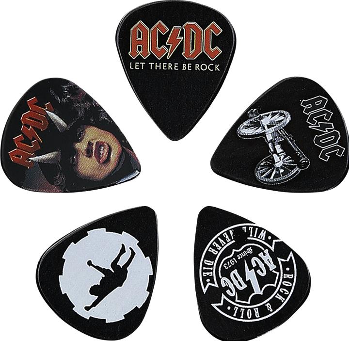 Image du produit Rock Off Jeu de médiators ACDC (5 x, 1 mm)