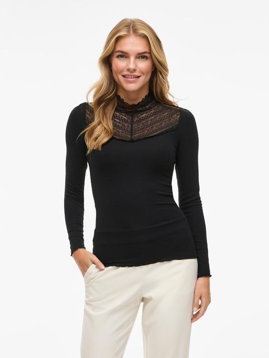 Immagine prodotto Vila VISIA Spitzen Oberteil mit langen Ärmeln (M)