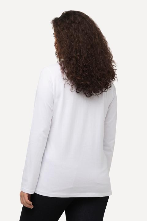Produktbild Ulla Popken Shirt, Slim, V-Ausschnitt, Langarm (58)