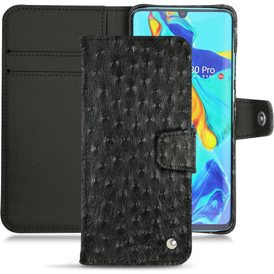 Thumbnail - Noreve Lederschutzhülle Wallet (Huawei P30 Pro), Smartphone Hülle, Schwarz