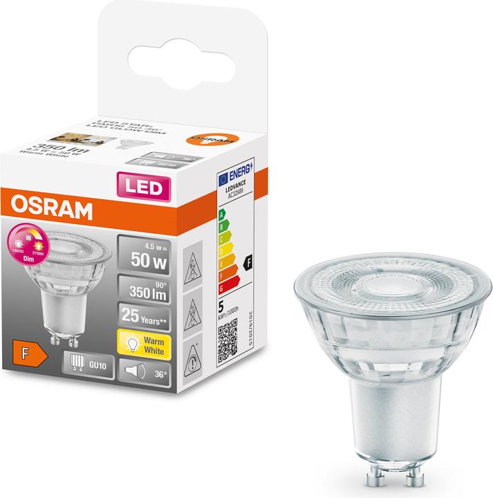 Image du produit Osram Réflecteur (GU10, 4.50 W, 350 lm, 1 x, F)
