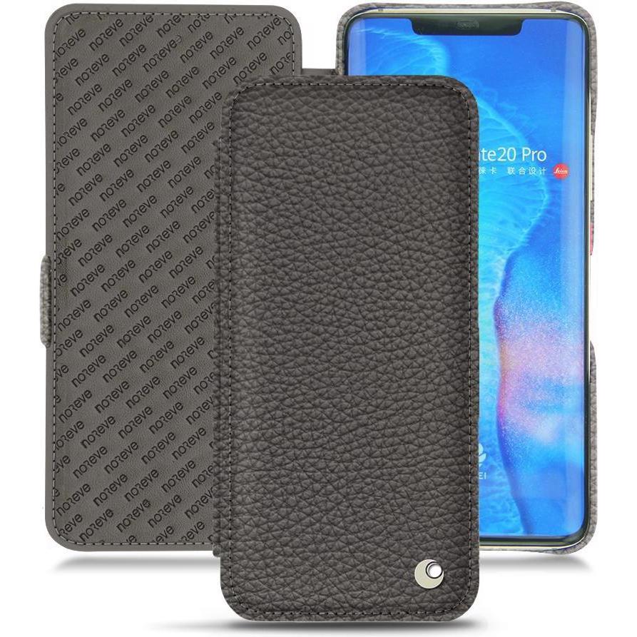 Noreve Lederschutzhülle horizontal (Huawei Mate 20 Pro), Smartphone Hülle, Grau