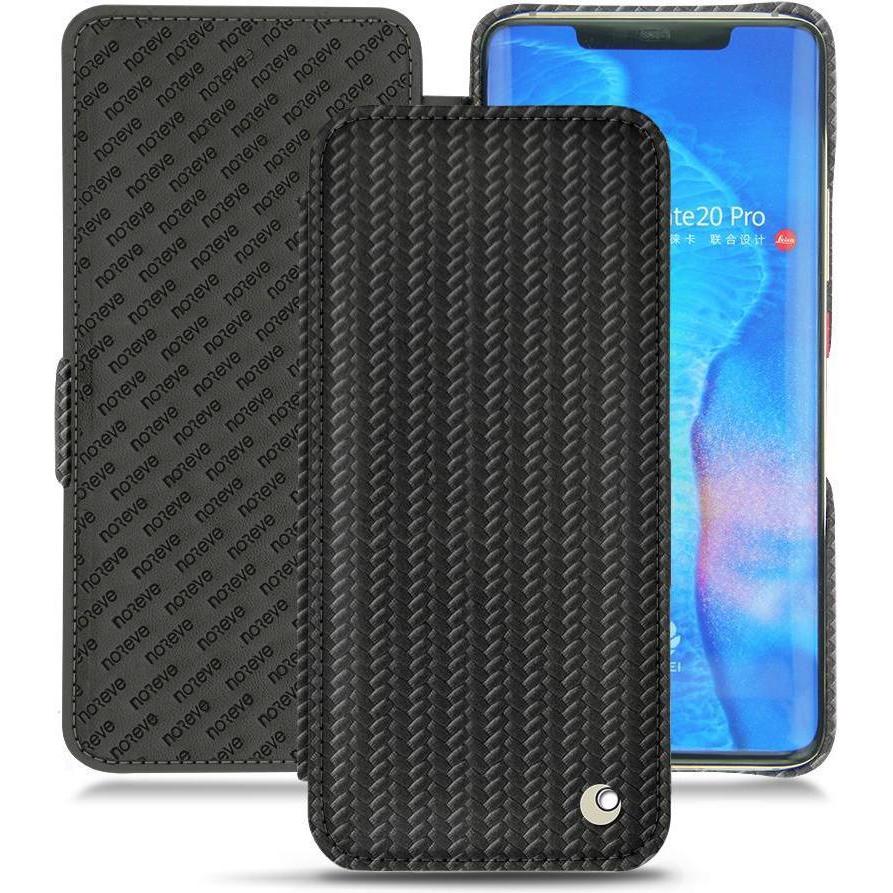 Noreve Lederschutzhülle horizontal (Huawei Mate 20 Pro), Smartphone Hülle, Schwarz