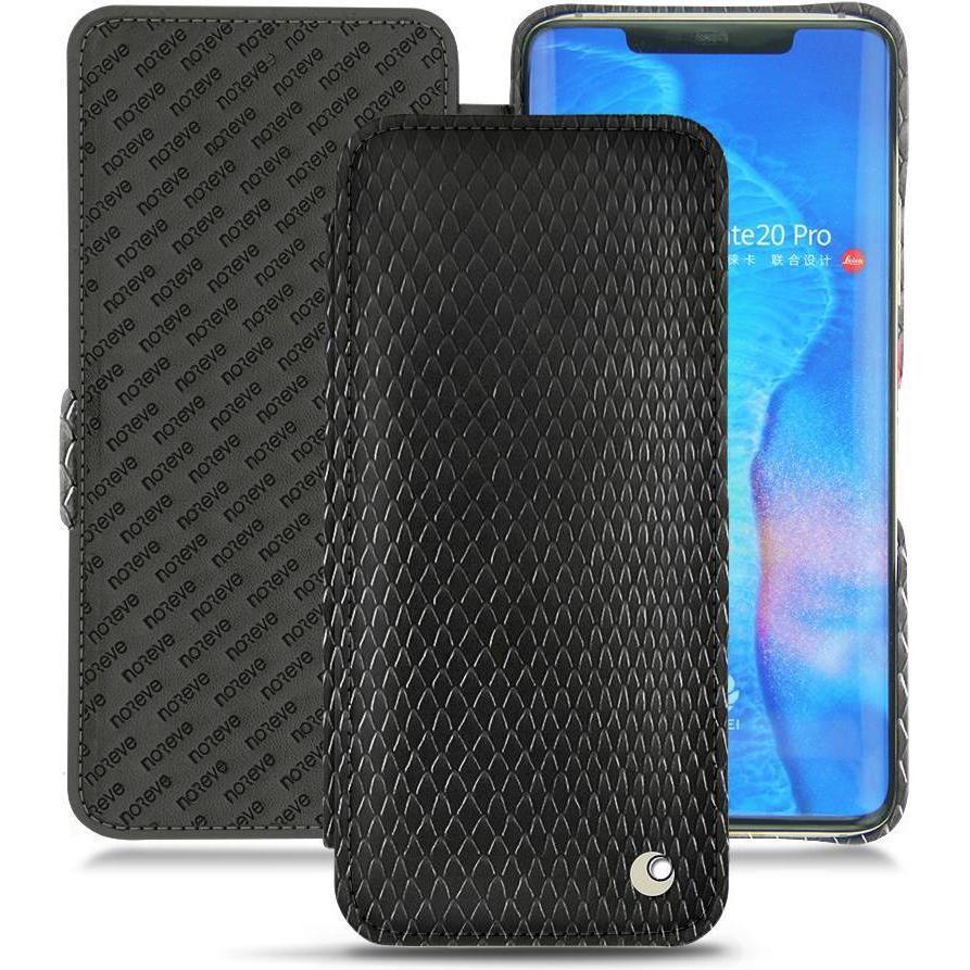 Noreve Lederschutzhülle horizontal (Huawei Mate 20 Pro), Smartphone Hülle, Schwarz