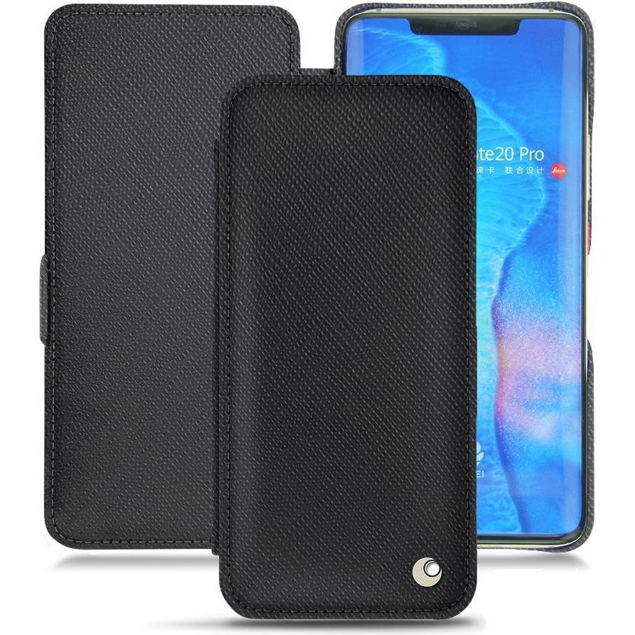 Noreve Lederschutzhülle horizontal (Huawei Mate 20 Pro), Smartphone Hülle, Schwarz