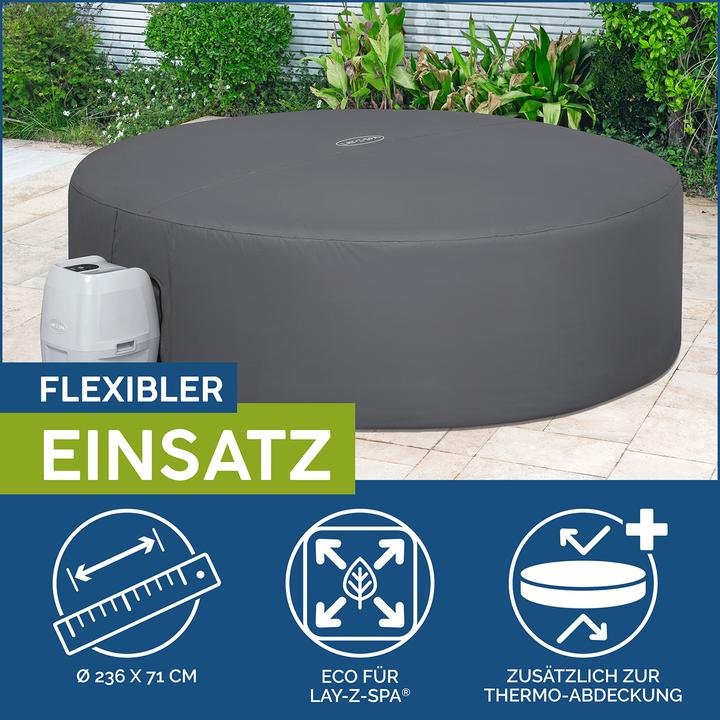Actual product image Bestway Lay-Z-Spa Thermal Cover Round 236x71cm