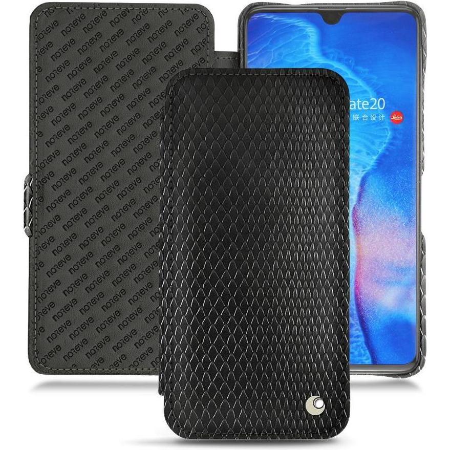 Thumbnail - Noreve Lederschutzhülle horizontal (Huawei Mate 20), Smartphone Hülle, Schwarz