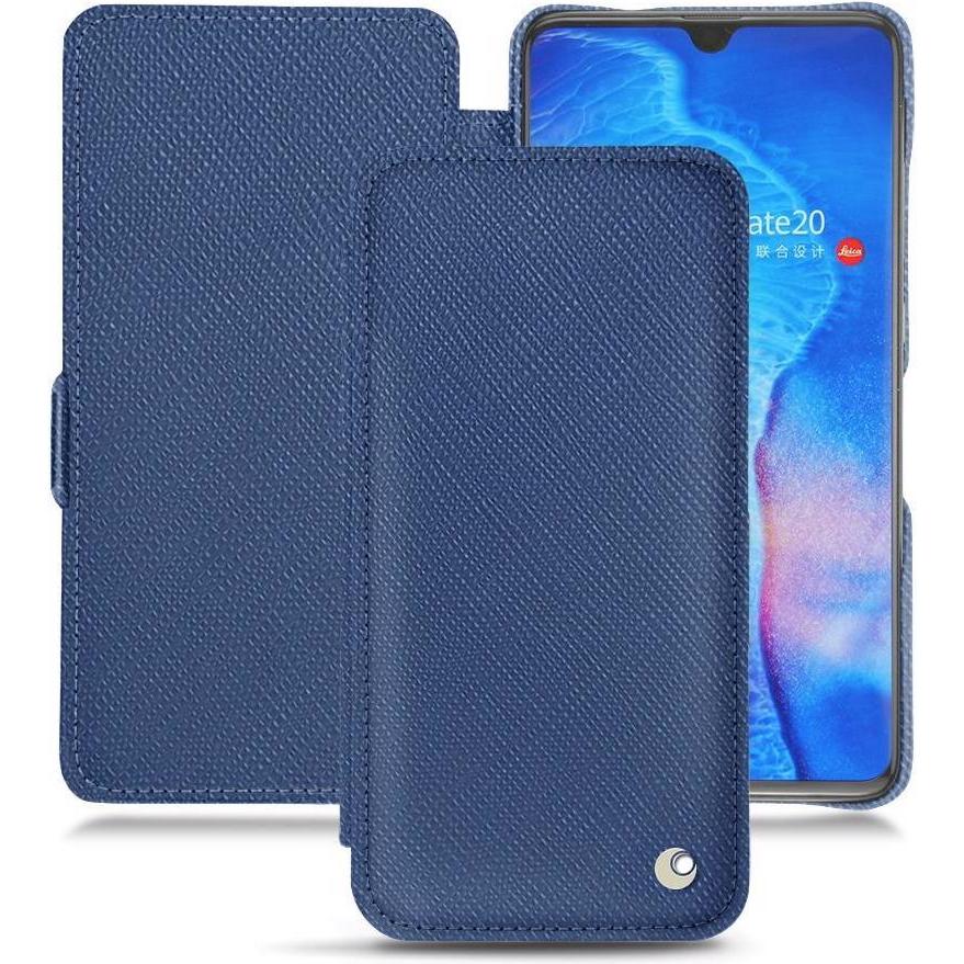 Thumbnail - Noreve Lederschutzhülle horizontal (Huawei Mate 20), Smartphone Hülle, Blau