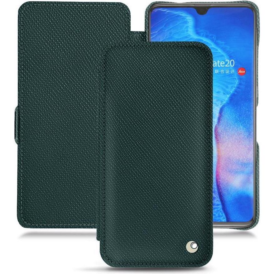 Noreve Lederschutzhülle horizontal (Huawei Mate 20), Smartphone Hülle, Grün