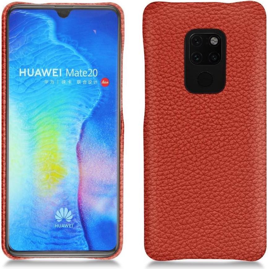 Noreve Lederschutzhülle (Huawei Mate 20), Smartphone Hülle, Orange