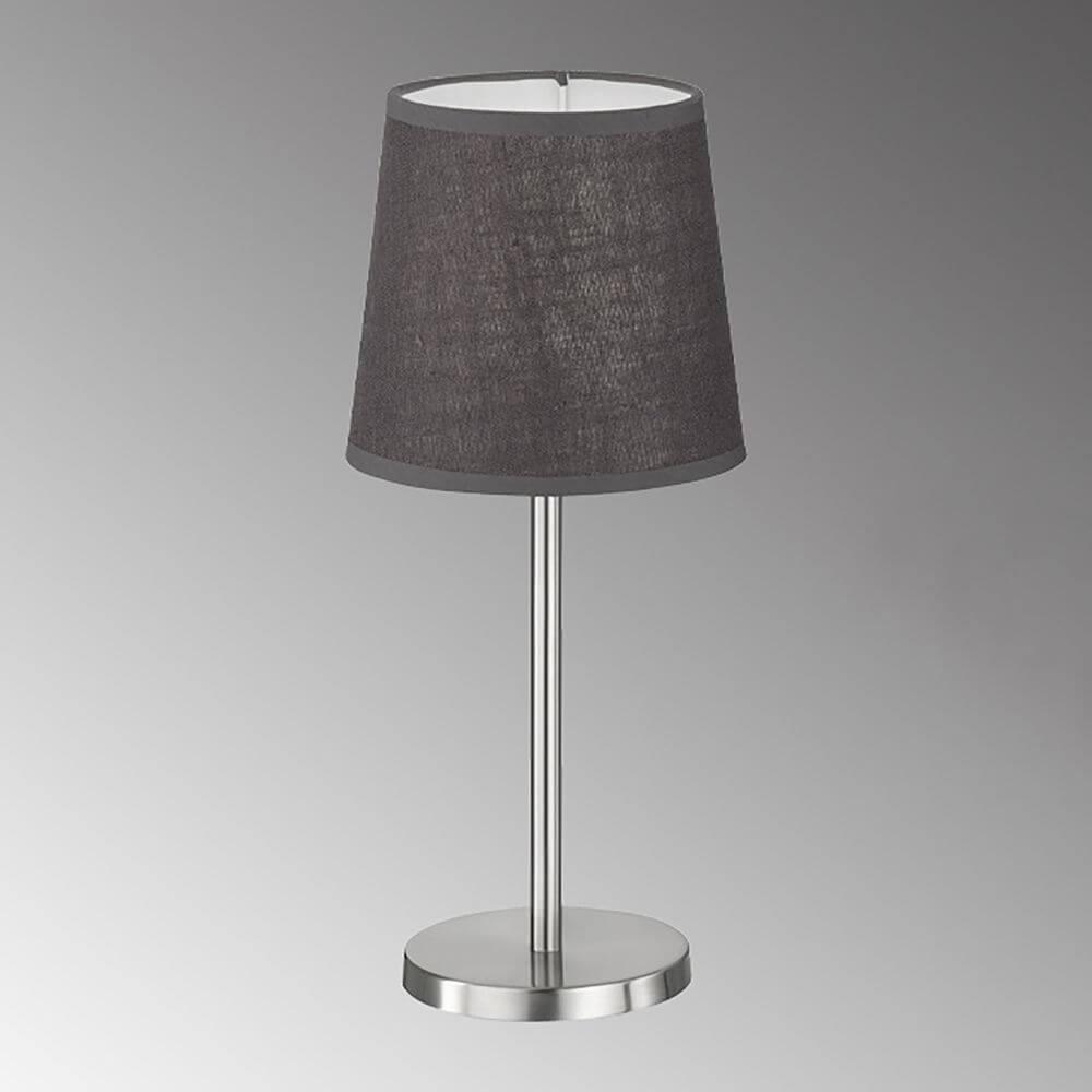 Thumbnail - FHL easy, Tischlampe, FHL Eve Tischleuchte, Tischlampe E14 Leinen-Stoffschirm grau nickel