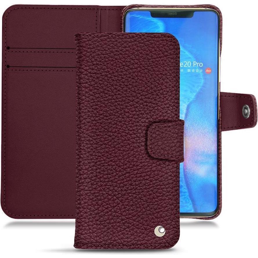 Noreve Lederschutzhülle Wallet (Huawei Mate 20 Pro), Smartphone Hülle, Violett