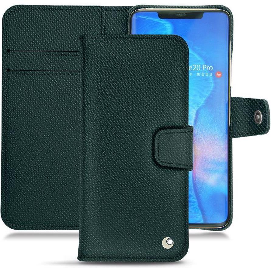 Noreve Lederschutzhülle Wallet (Huawei Mate 20 Pro), Smartphone Hülle, Grün