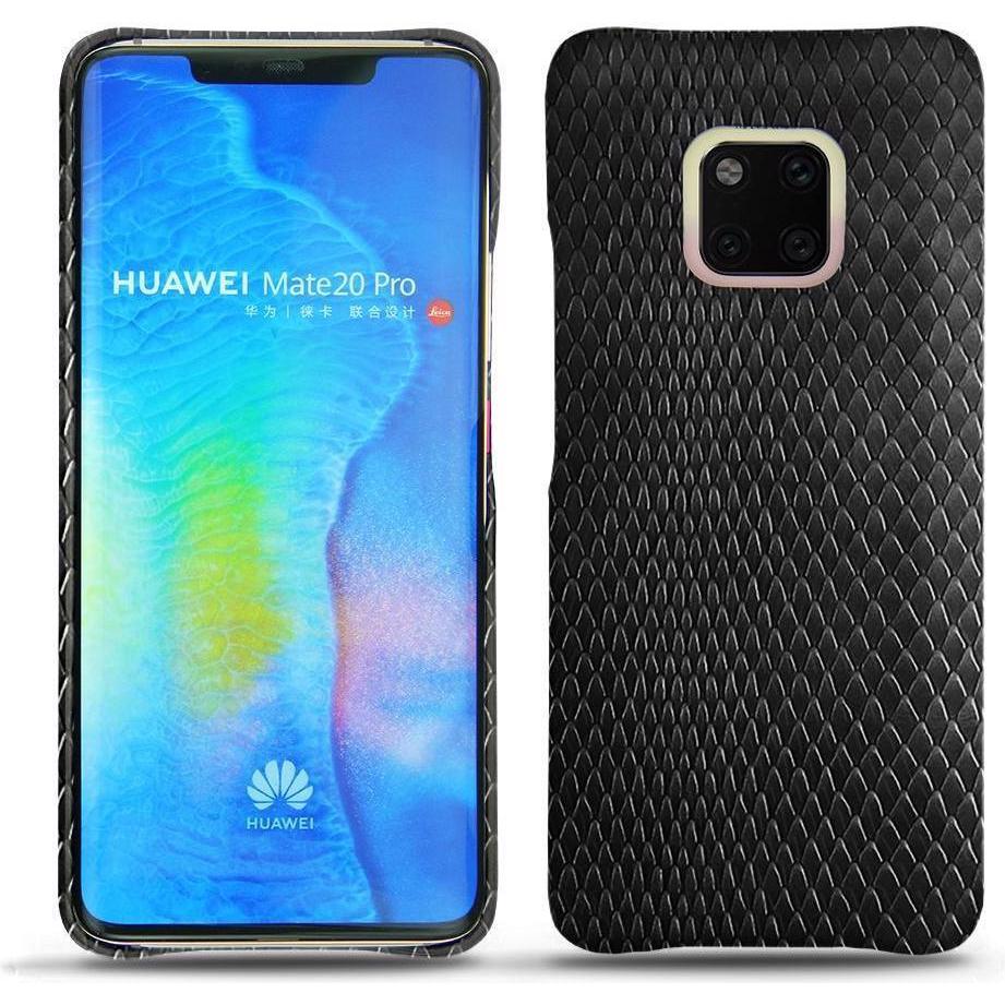 Noreve Lederschutzhülle (Huawei Mate 20 Pro), Smartphone Hülle, Schwarz