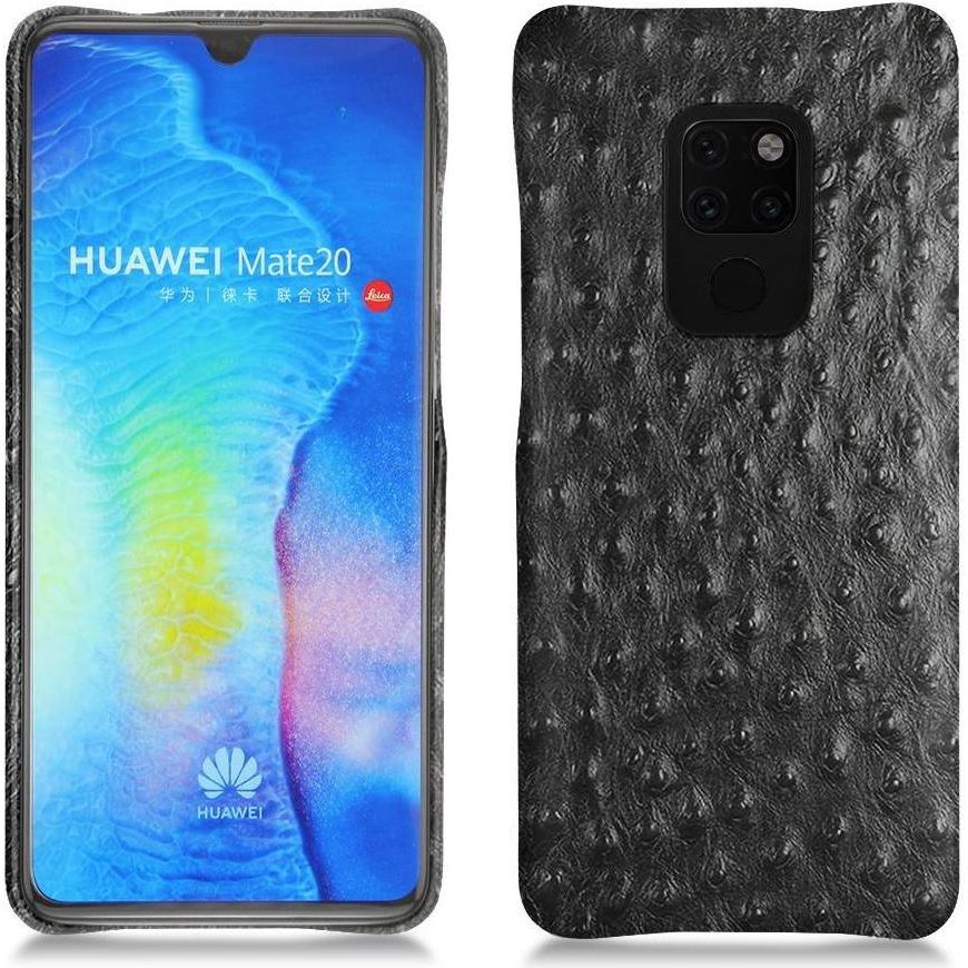 Noreve Lederschutzhülle (Huawei Mate 20), Smartphone Hülle, Schwarz