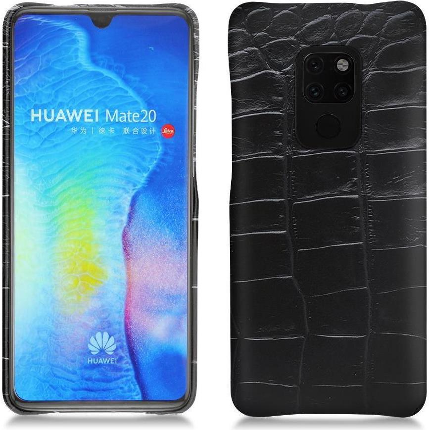Noreve Lederschutzhülle (Huawei Mate 20), Smartphone Hülle, Schwarz