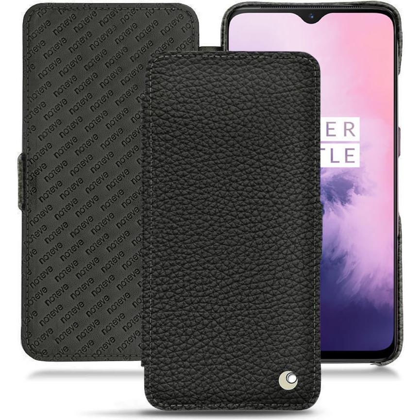 Noreve Lederschutzhülle horizontal (OnePlus 7), Smartphone Hülle, Schwarz