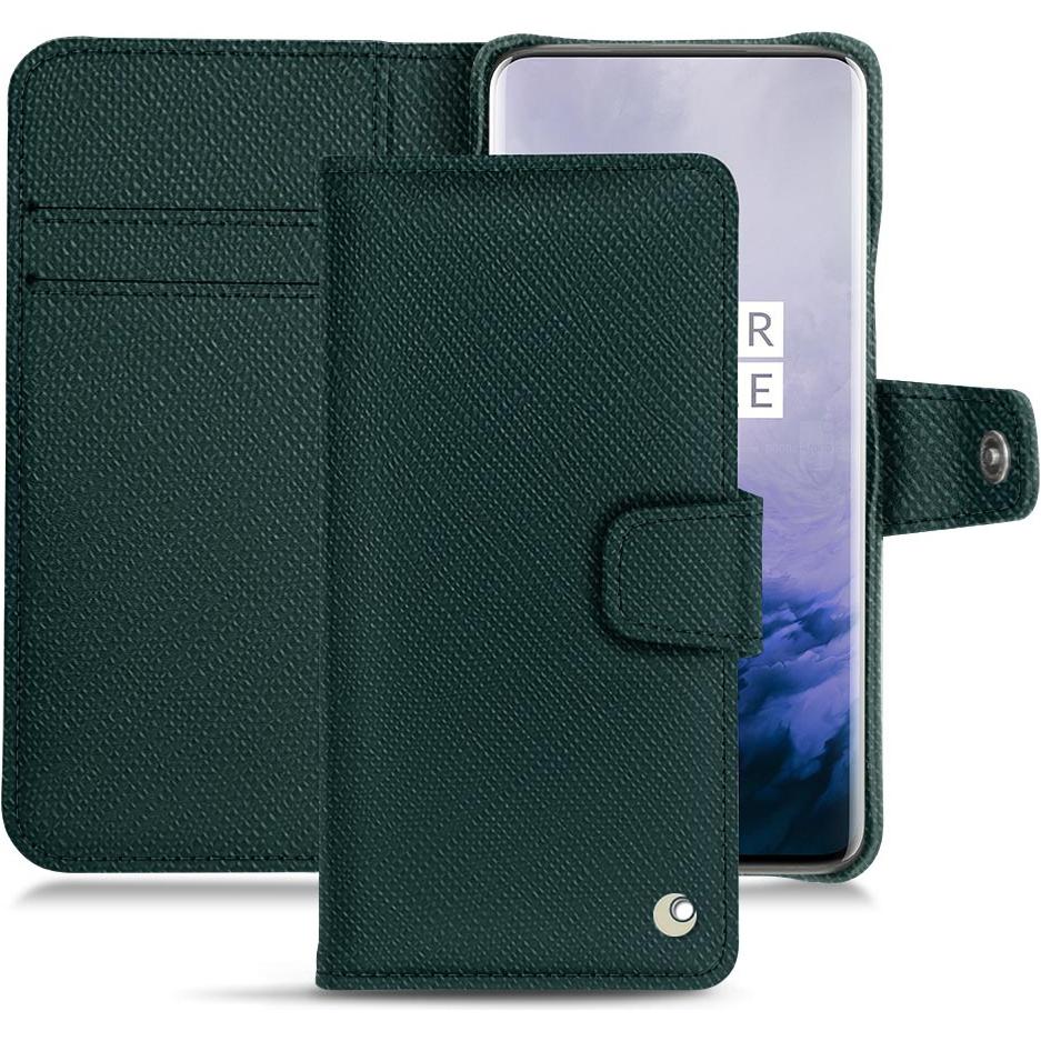 Noreve Lederschutzhülle Wallet (OnePlus 7 Pro), Smartphone Hülle, Grün