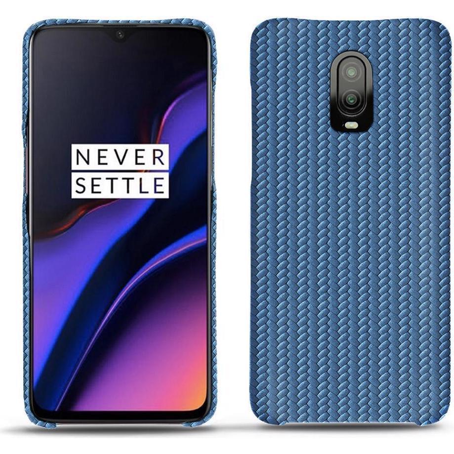 Thumbnail - Noreve Lederschutzhülle (OnePlus 6T), Smartphone Hülle, Blau