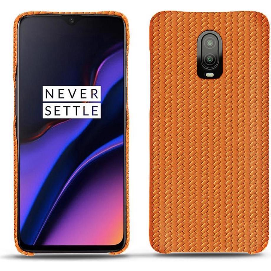 Thumbnail - Noreve Lederschutzhülle (OnePlus 6T), Smartphone Hülle, Orange
