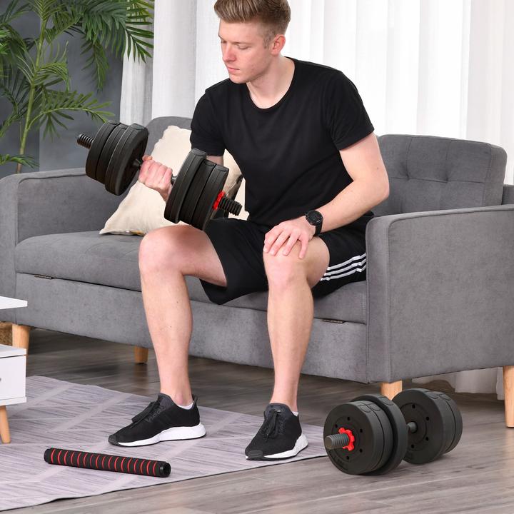 Image du produit Homcom Hantelnset Kunststoff Schwarz