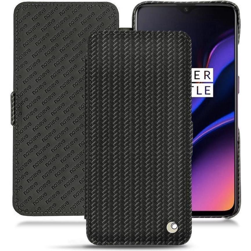 Noreve Lederschutzhülle horizontal (OnePlus 6T), Smartphone Hülle, Schwarz