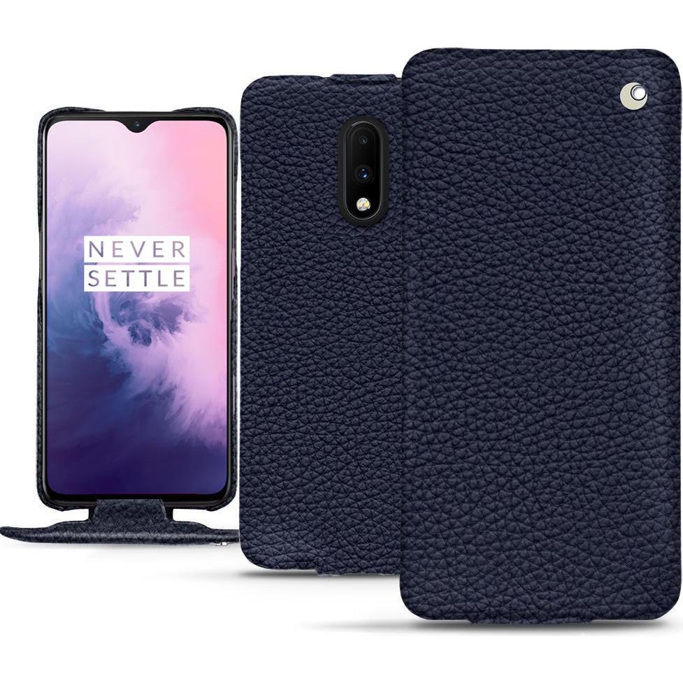 Noreve Lederschutzhülle vertikal (OnePlus 7), Smartphone Hülle, Violett