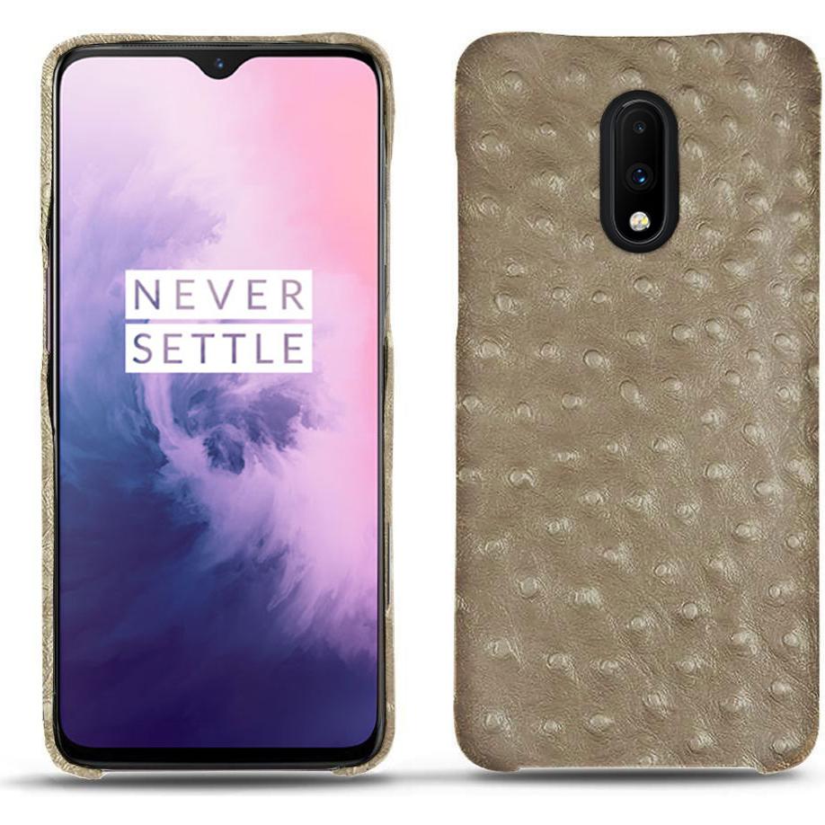 Noreve Lederschutzhülle (OnePlus 7), Smartphone Hülle, Beige