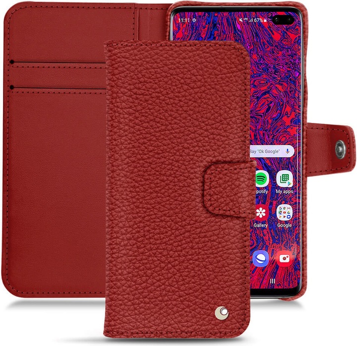Noreve Lederschutzhülle Wallet (Samsung Galaxy S10+)