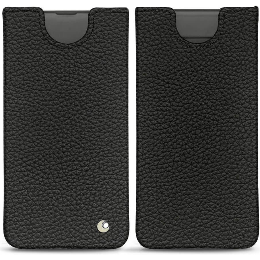 Noreve Lederschutzhülle (Samsung Galaxy S10+), Smartphone Hülle, Schwarz
