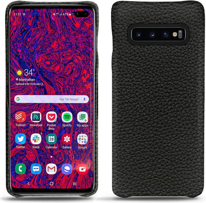 Actual product image Noreve Leather cover (Samsung Galaxy S10+)