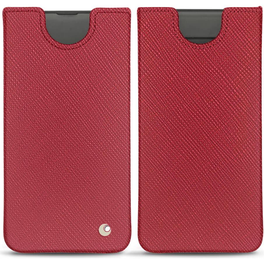Noreve Lederschutzhülle (Samsung Galaxy S10+), Smartphone Hülle, Rot