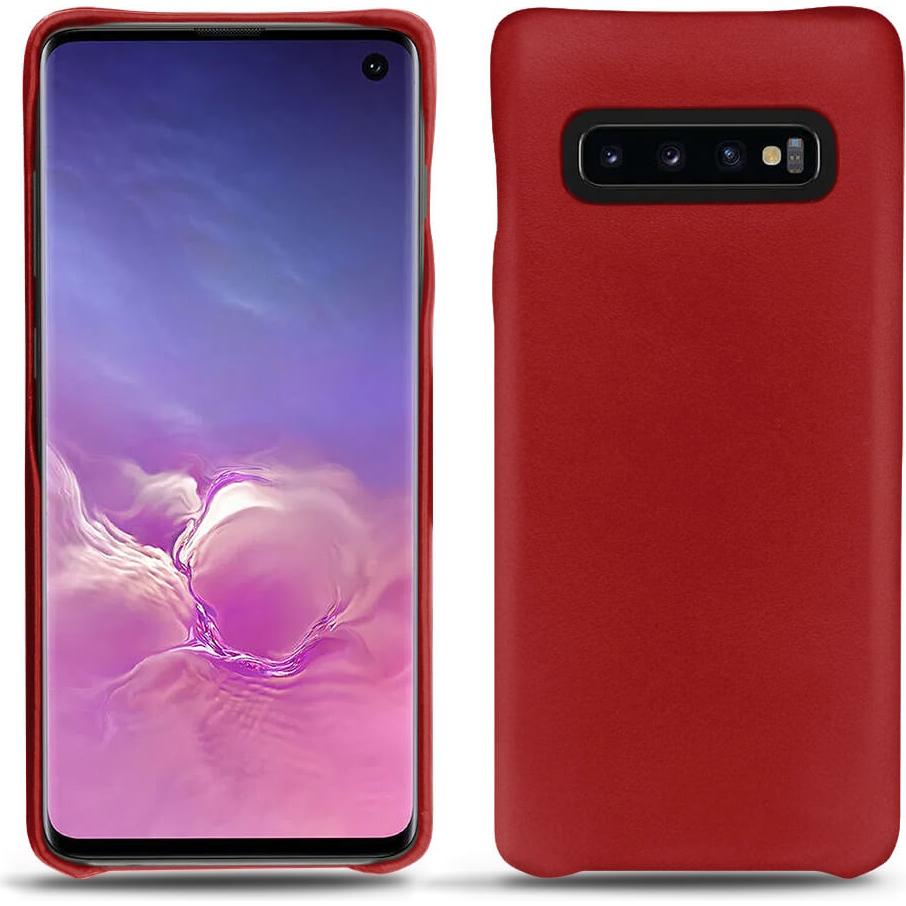 Noreve Lederschutzhülle (Samsung Galaxy S10), Smartphone Hülle, Rot