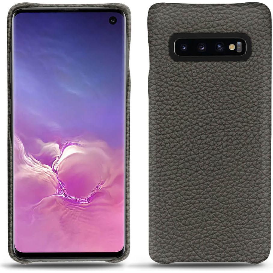 Noreve Lederschutzhülle (Samsung Galaxy S10), Smartphone Hülle, Grau