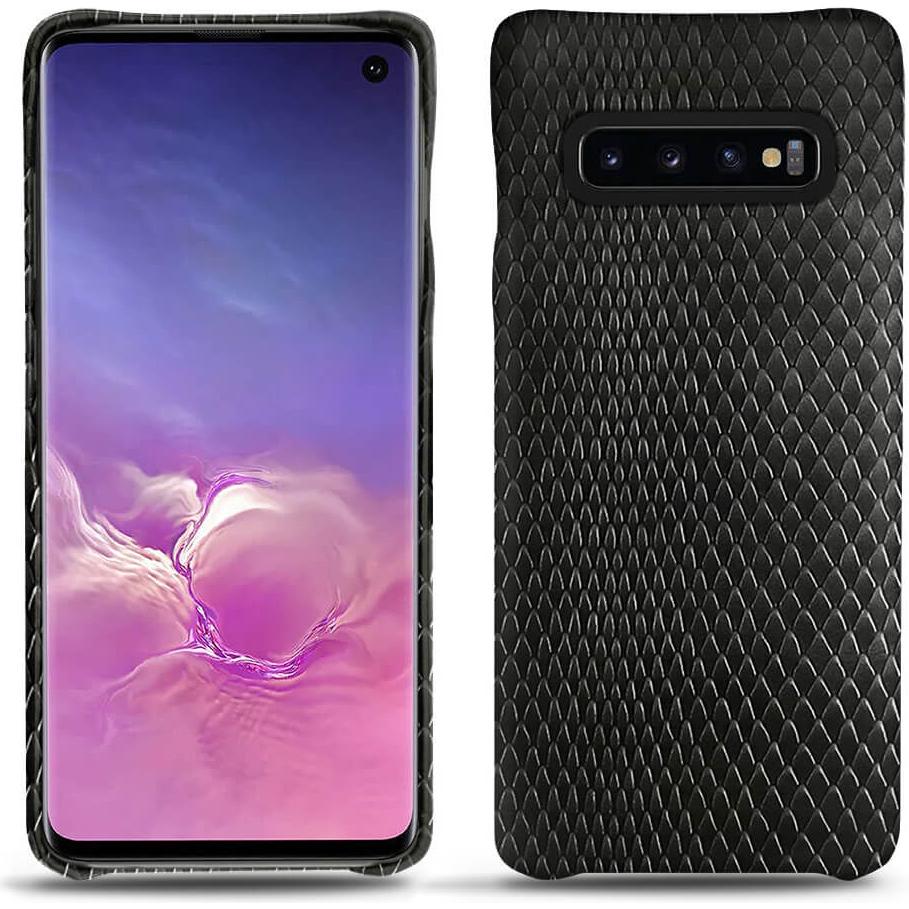 Noreve Lederschutzhülle (Samsung Galaxy S10), Smartphone Hülle, Schwarz