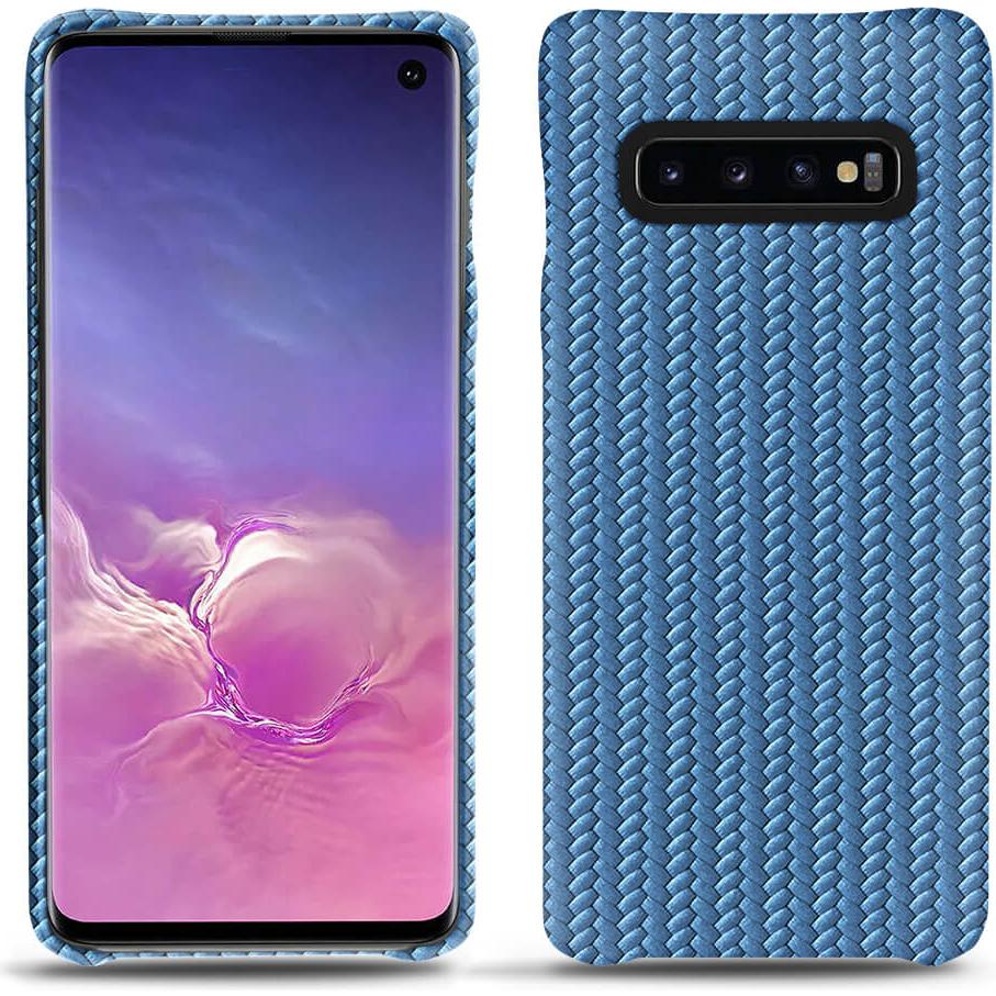 Noreve Lederschutzhülle (Samsung Galaxy S10), Smartphone Hülle, Blau