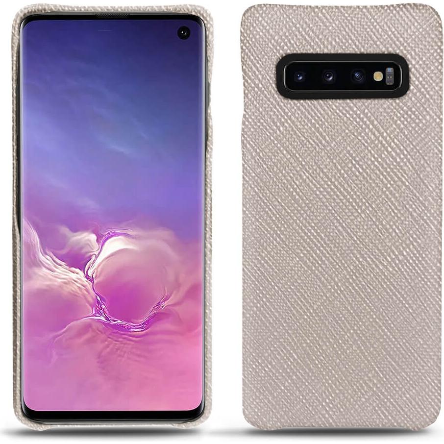 Thumbnail - Noreve Lederschutzhülle (Samsung Galaxy S10), Smartphone Hülle, Beige