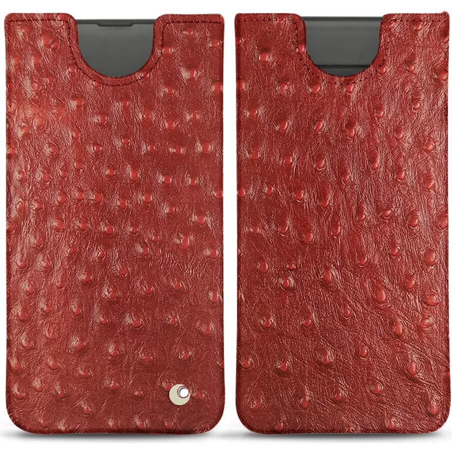 Noreve Lederschutzhülle (Samsung Galaxy S10), Smartphone Hülle, Rot