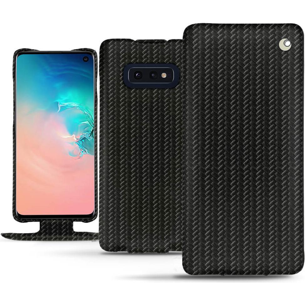 Noreve Lederschutzhülle vertikal (Samsung Galaxy S10e), Smartphone Hülle, Schwarz